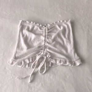 Cute Strapless Corset Shirt 🤍